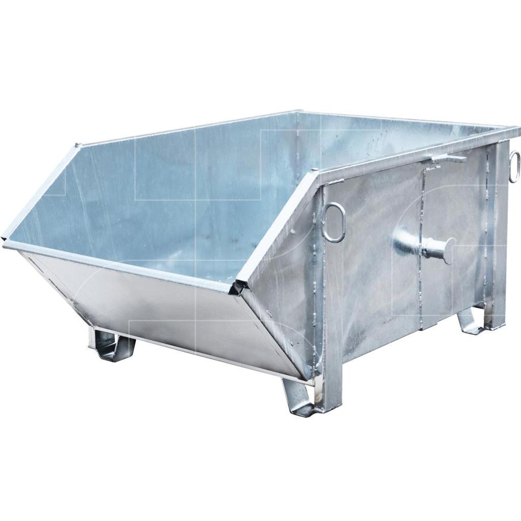 Kiepcontainer type I, verzinkt, schuine goot (Müba 25049)