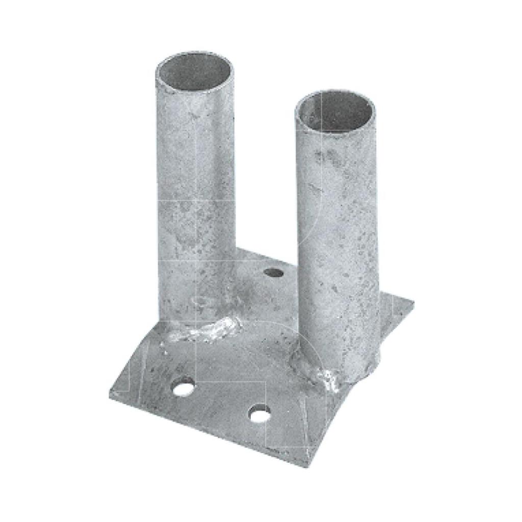 Verankeringsplaat met 2 kokers (Müba 29400)