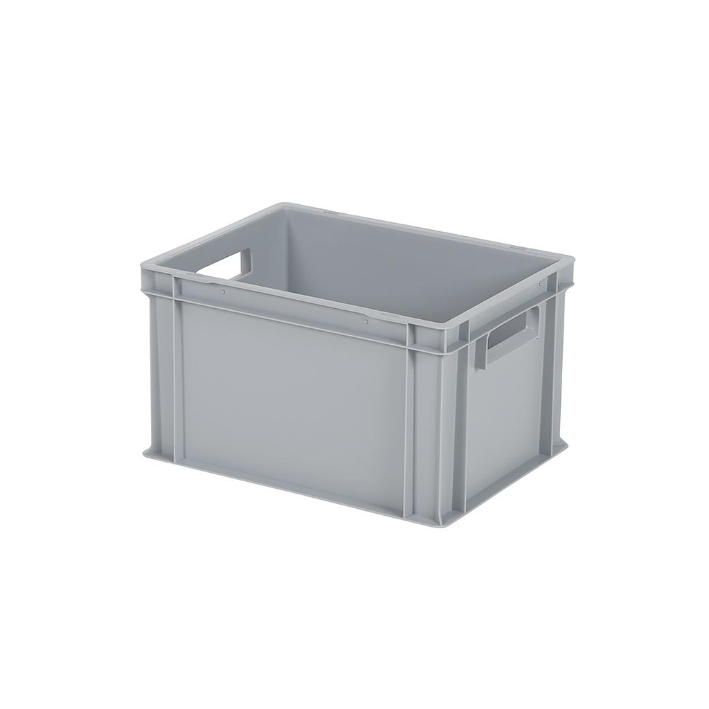 Euronorm stapelbak 600x400x320 - extra verstevigd, bodem &amp; wanden gesloten -  kleur beige