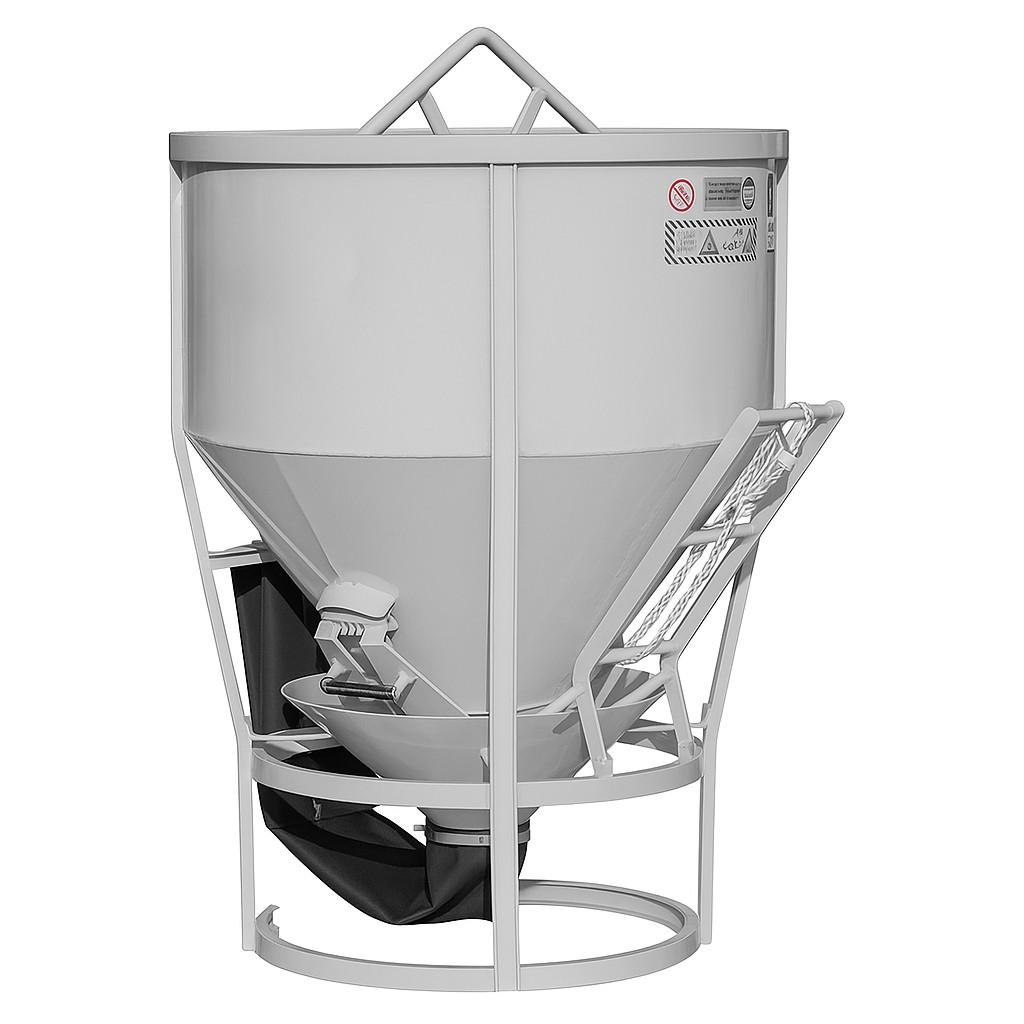 Boscaro CT-50 betonsilo staand met slurf/hendel 500 lt.