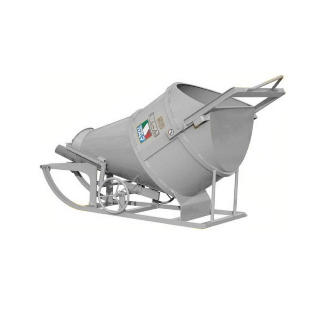 BOSCARO BF-50CV betonsilo liggend model, zijwaarts lossen, wiel 500l.