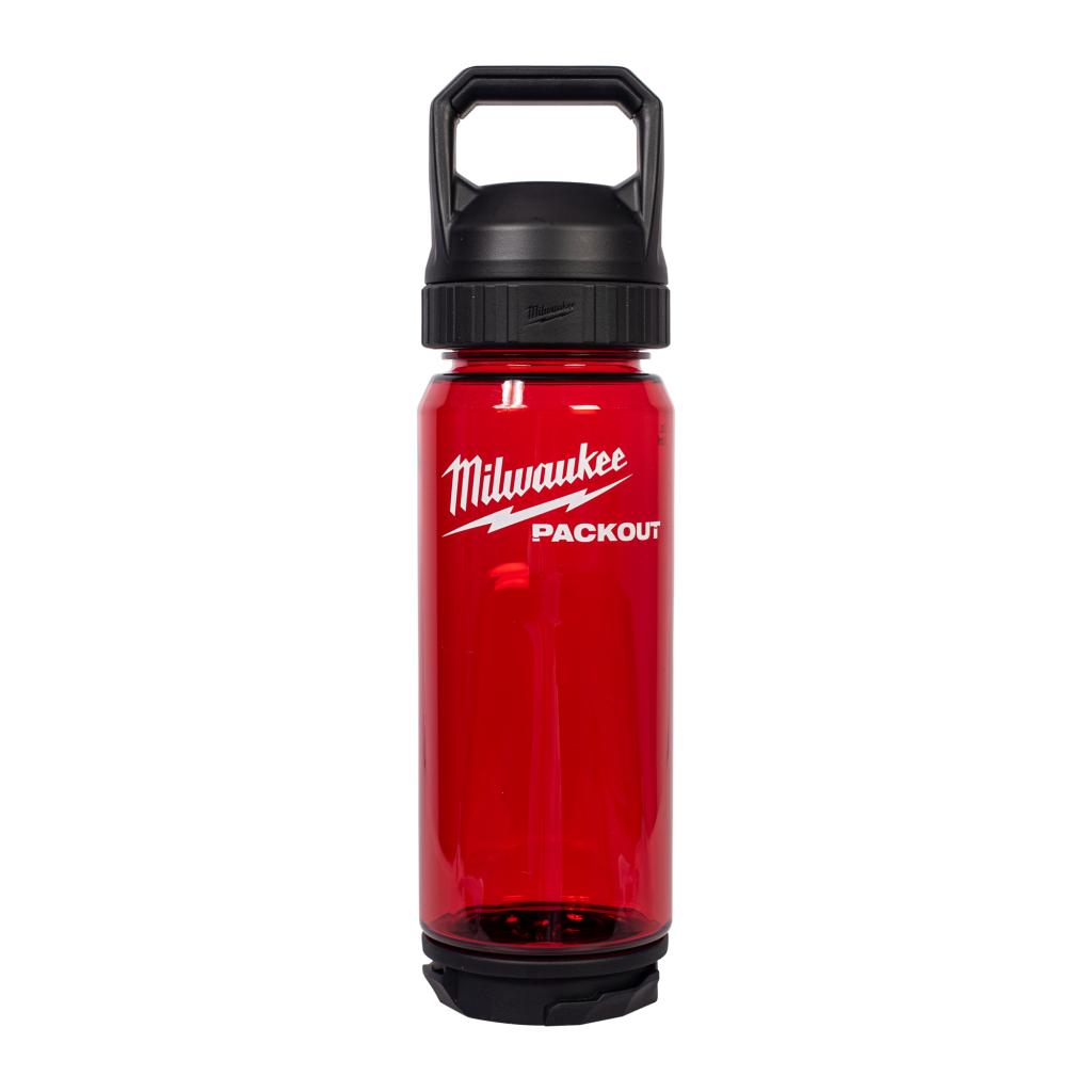Milwaukee PACKOUT™ 740 ml Plastic fles met drinkdop rood (afname per 8 stuks)