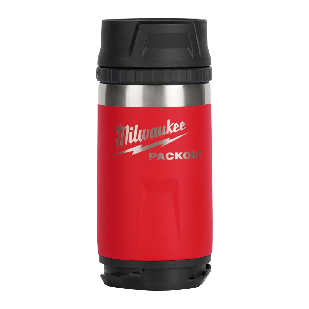 Milwaukee PACKOUT™ 355 ml fles met drinkdop rood (afname per 8 stuks)