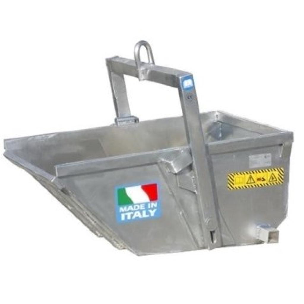 BOSCARO A-50DALU afvalbakken / kipbakken in ALUMINIUM Lt. 500