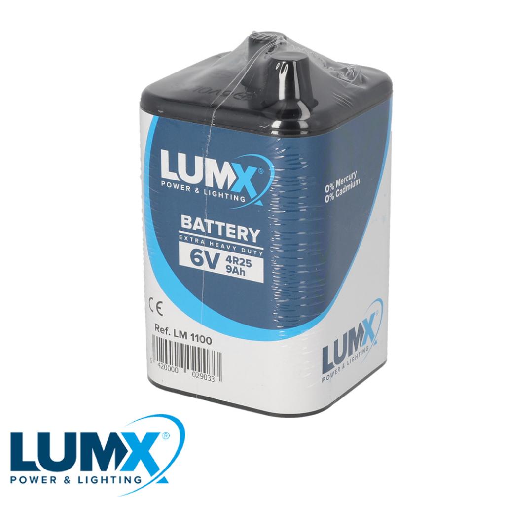 Blokbatterij 6 V - type 4R25 K/Zn 9 Ah