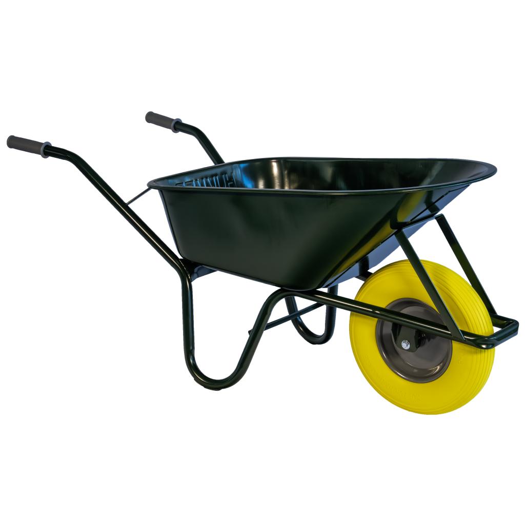 DG Bouwkruiwagen 85 L gecoat rondneus extra verzwaard softwiel (HS85EZSW)