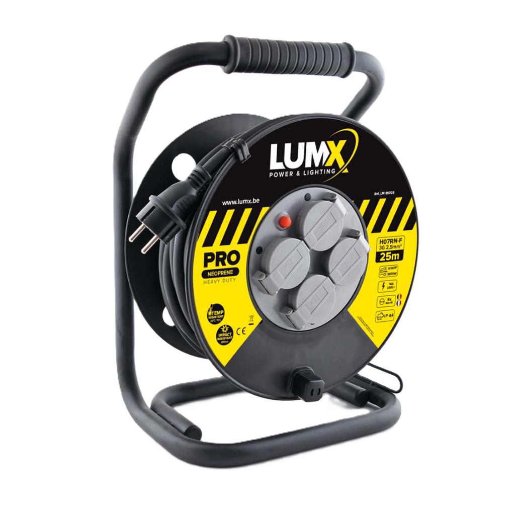 Kabelhaspel professioneel - 25 m PRO - 2P + A