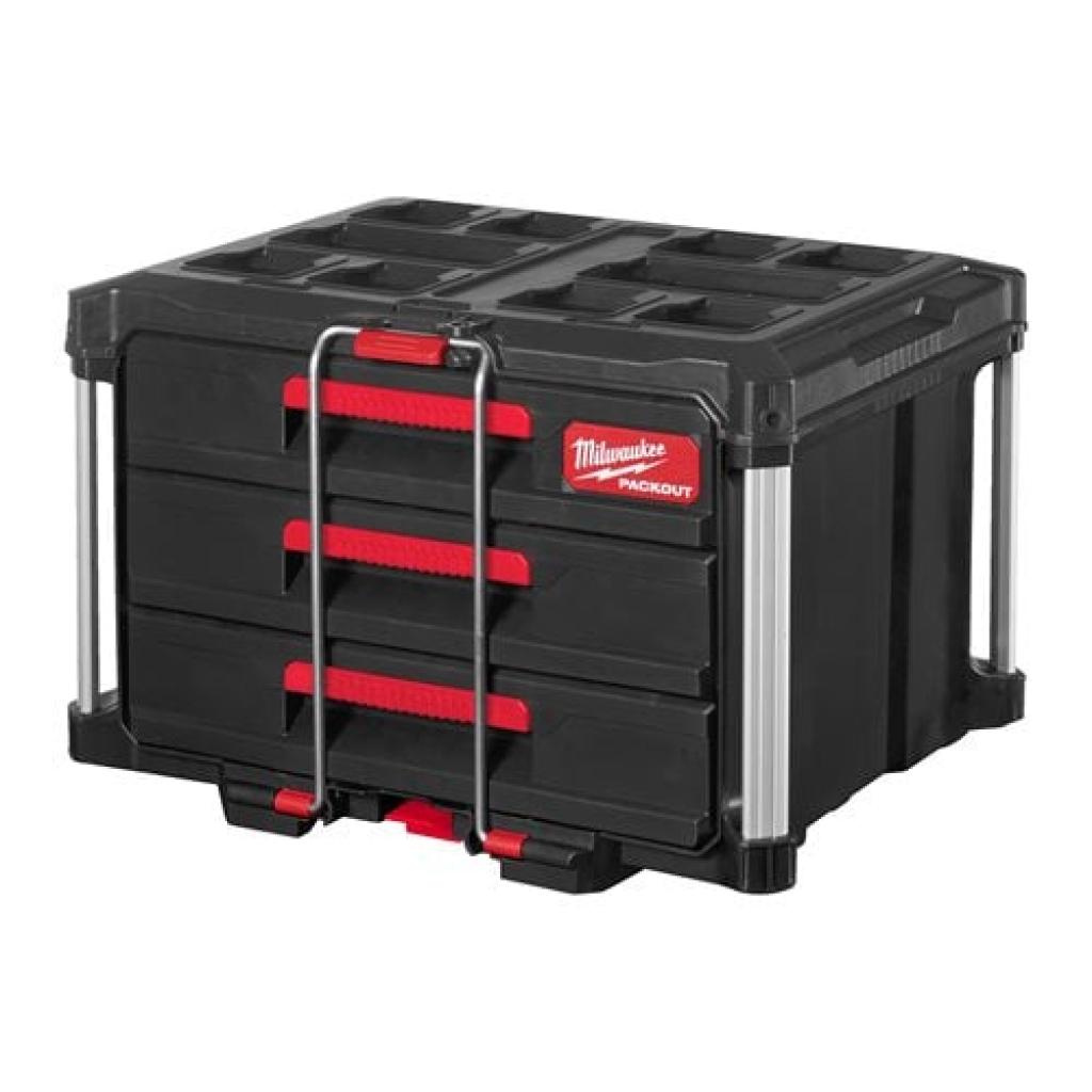 Milwaukee PACKOUT™ Gereedschapskoffer met drie lades