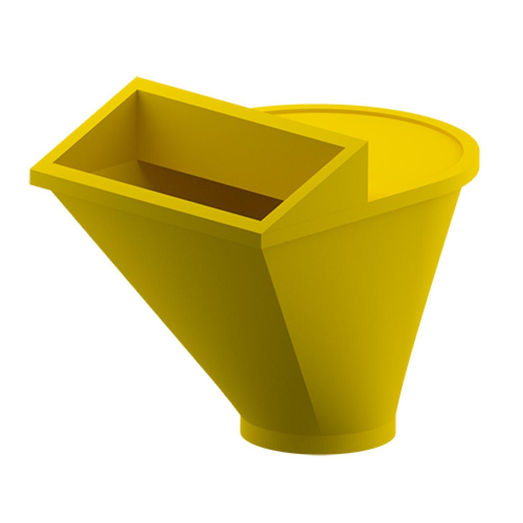 Beginstuk voor stortkoker