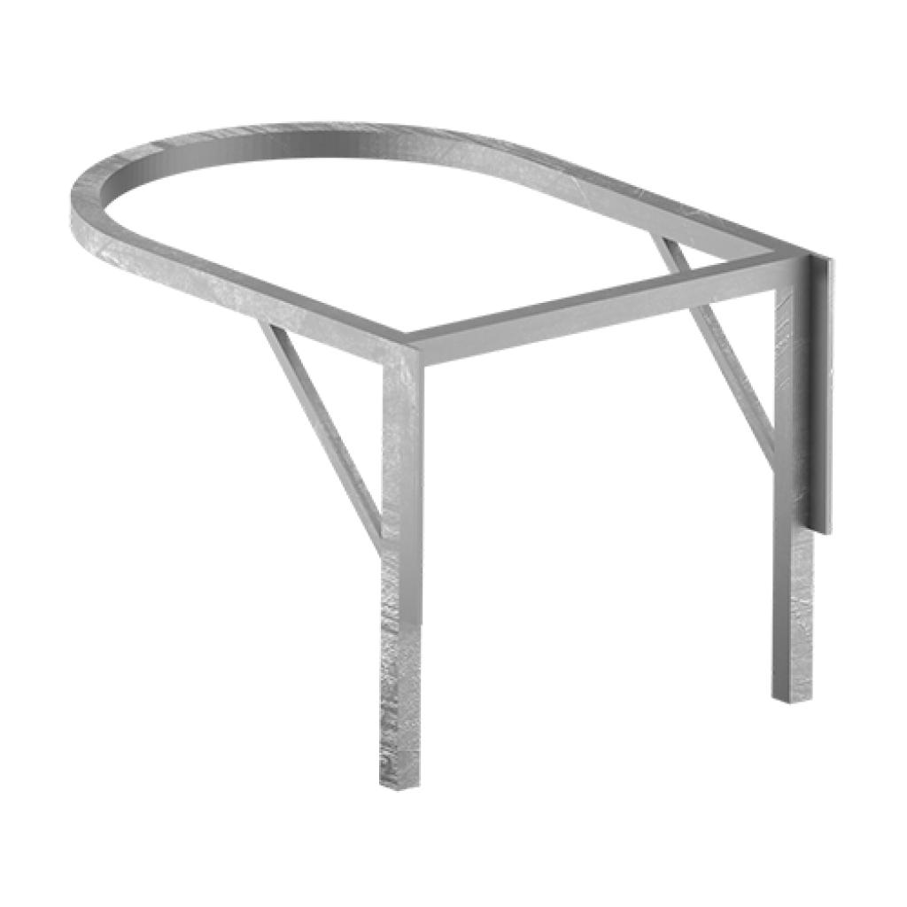 Metalen beugel voor beginstuk stortkoker