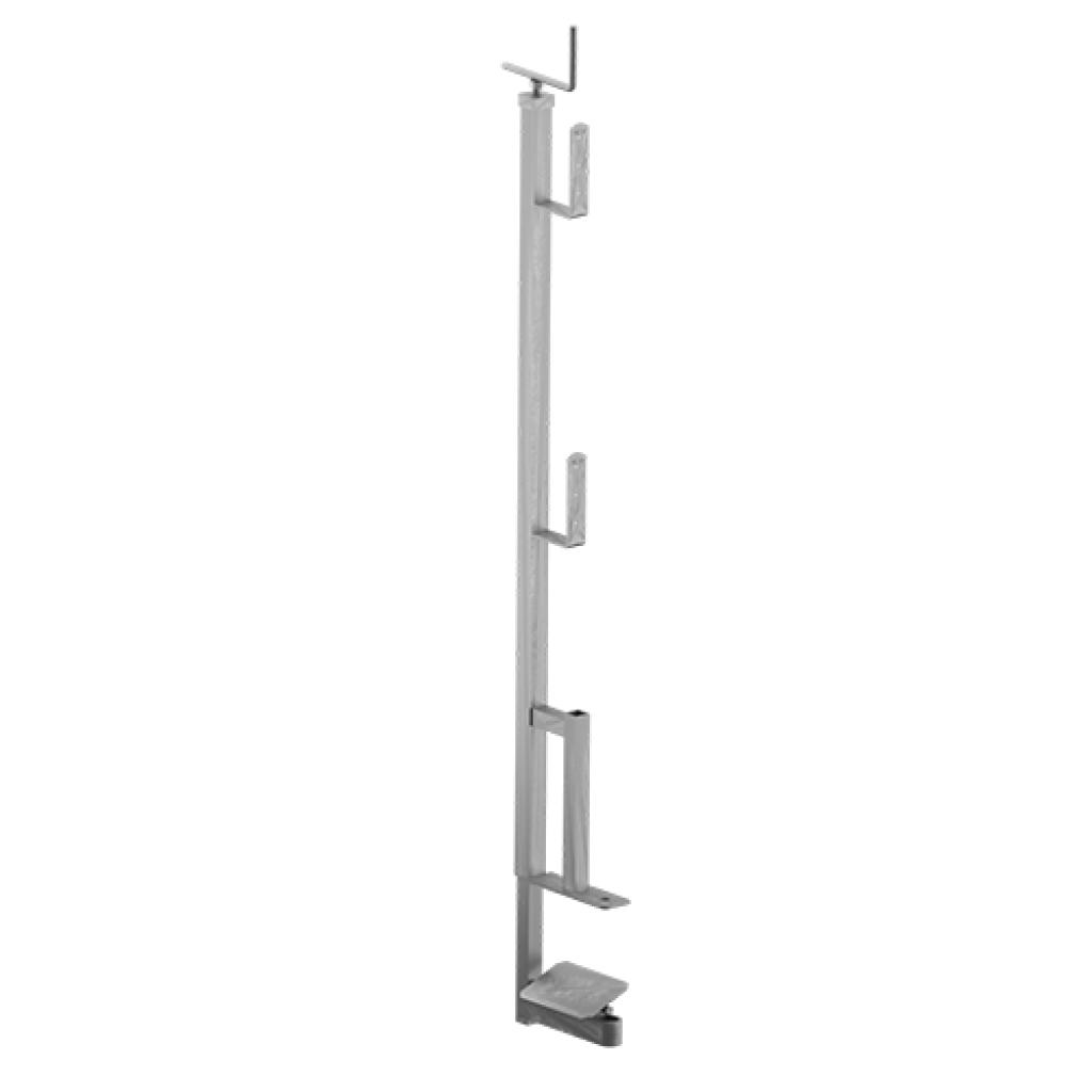 Veiligheidsleuning verzinkt (beweegbare voet)