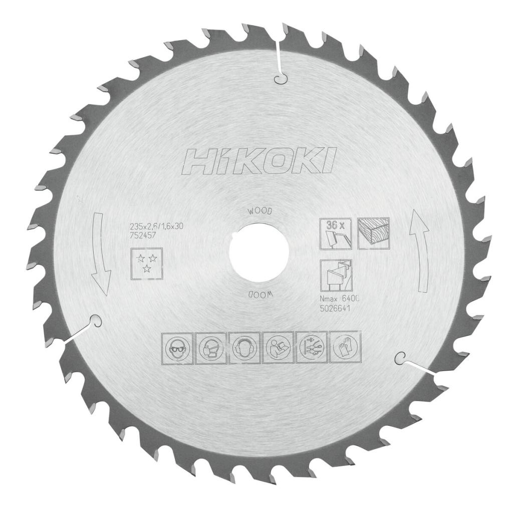 HiKOKI 752457/ HARDMETALEN CIRKELZAAGBLAD 235X30 Z36 (OUD 750319/500369P)