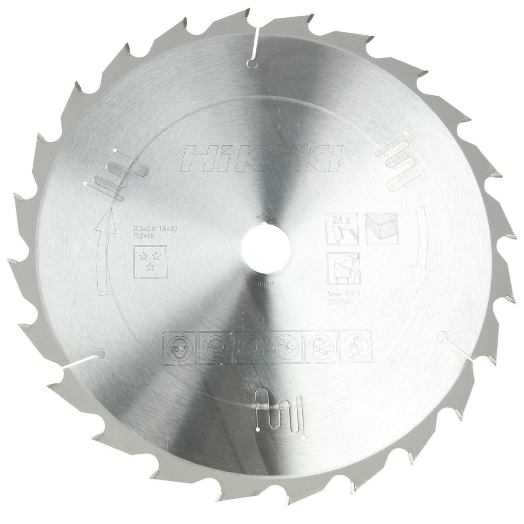 HiKOKI 752486/ HARDMETALEN CIRKELZAAGBLAD 305X30 Z24