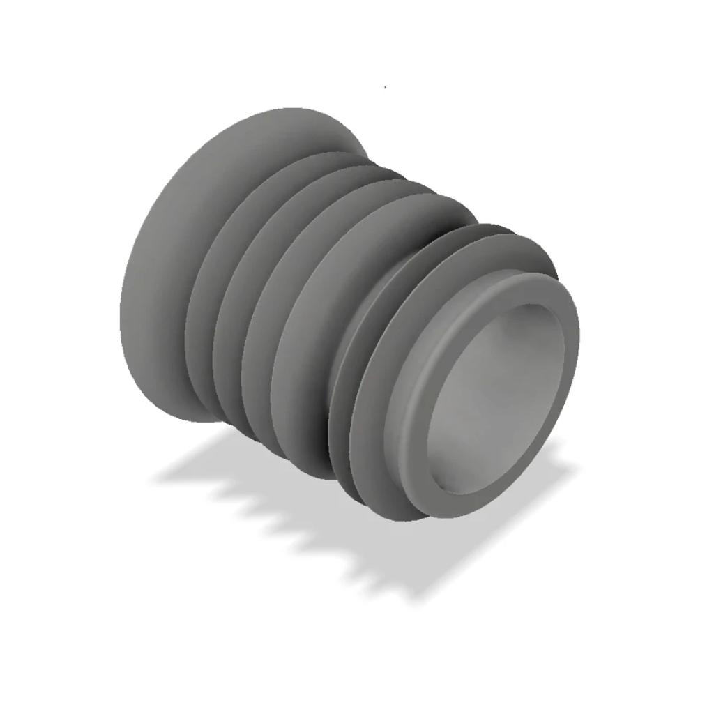 Stop INO 22/15mm voor kegel INO 22/15mm donkergrijs (500st/zak)
