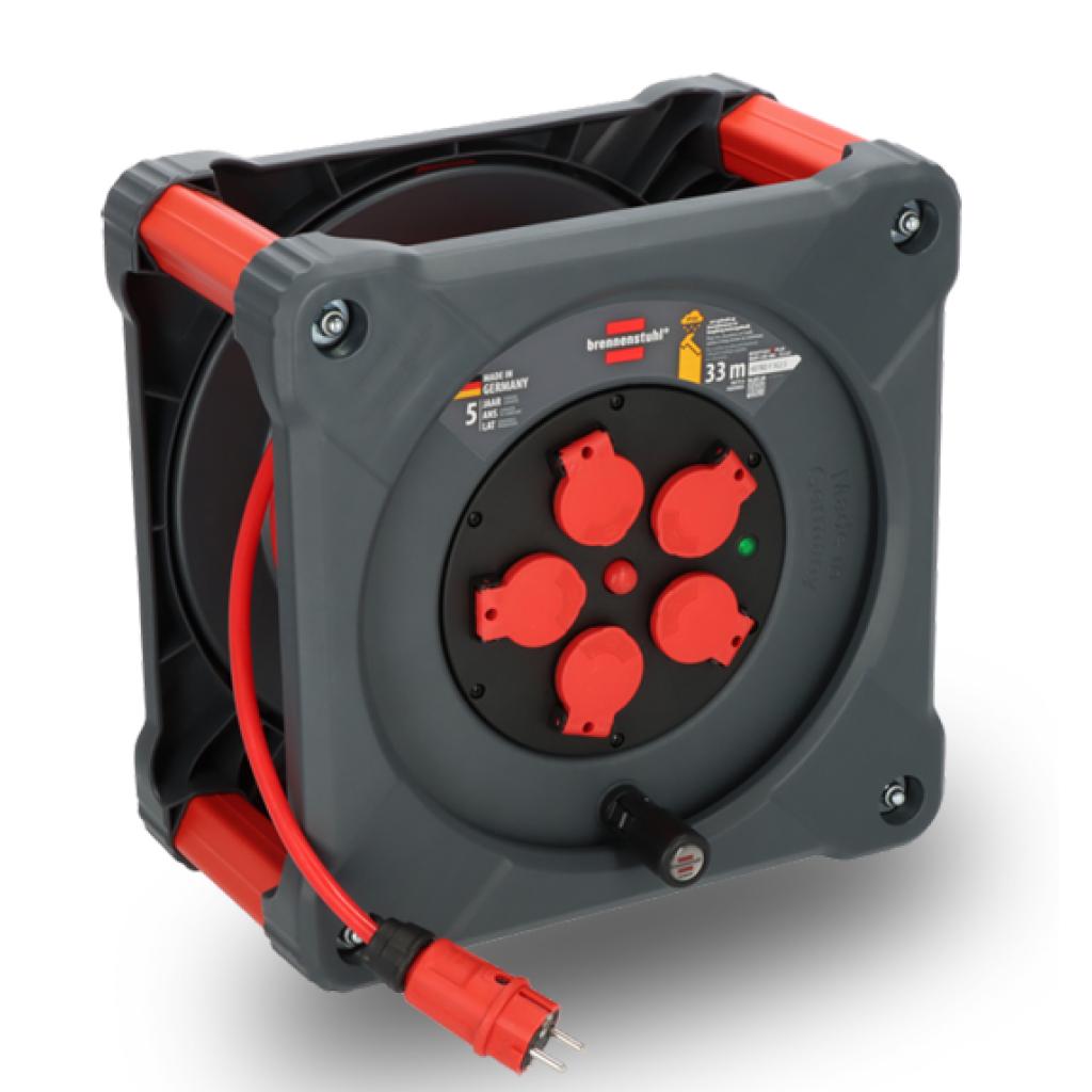 Professioneel kabelhaspel CUBE met kantelbeveiliging rondom