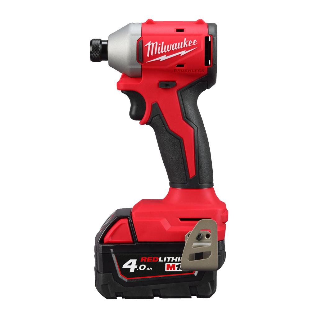 Milwaukee M18 Compacte koolborstelloze 1/4" hex slagschroevendraaier (M18 BLIDRC-0 )