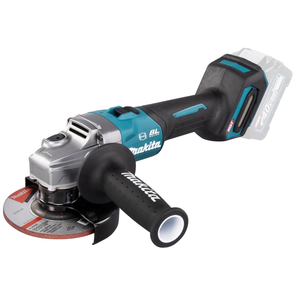 Makita GA005GZ01 Accu haakse slijper 125mm XGT 40Vmax met schuifschakelaar + Makpac (zonder accu's e