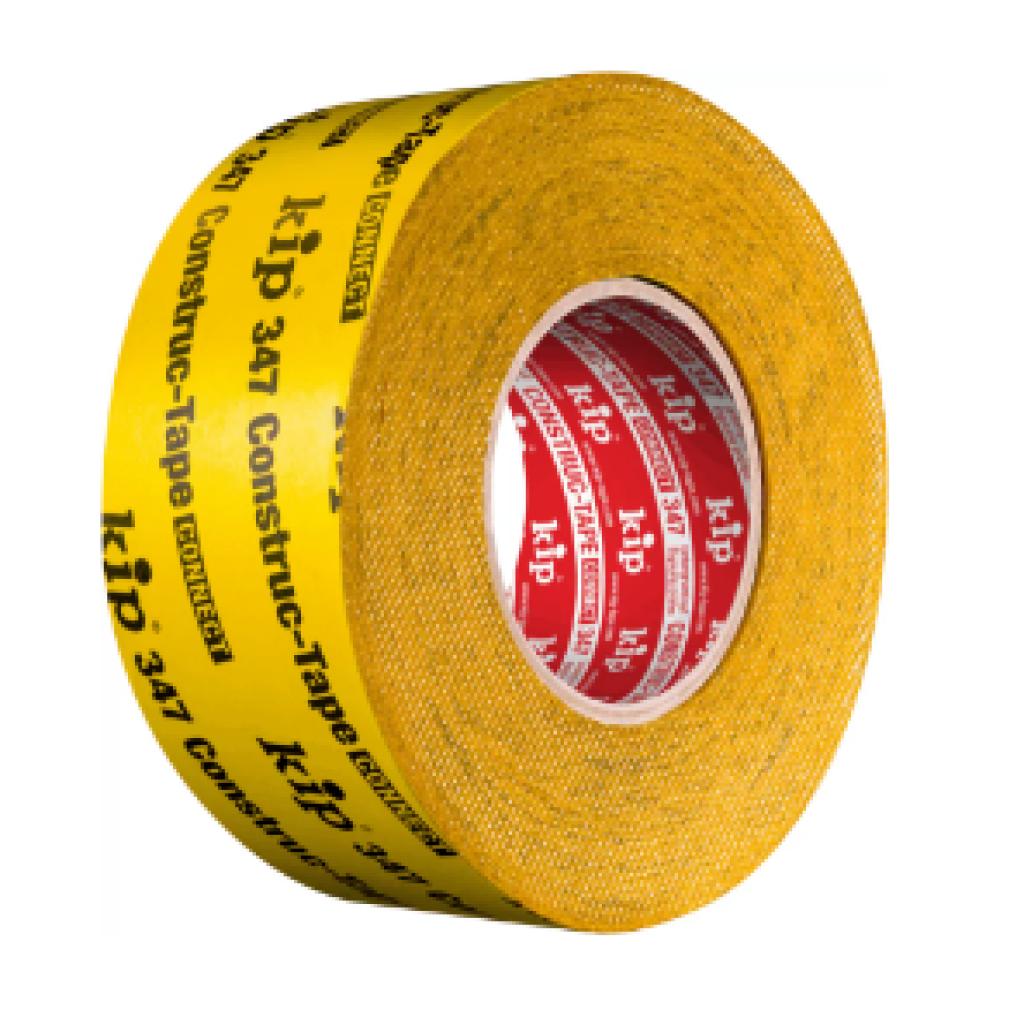 Kip Construc-tape - geel versterkt speciaalpapier, enkelzijndig klevend 60 mm 40 m 347-66