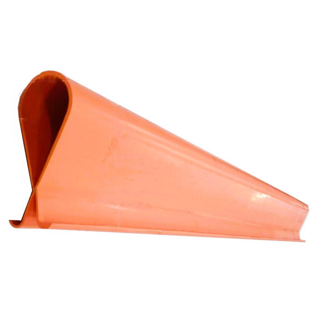 Langwerpige signaal- en beschermkap pvc 1m - oranje