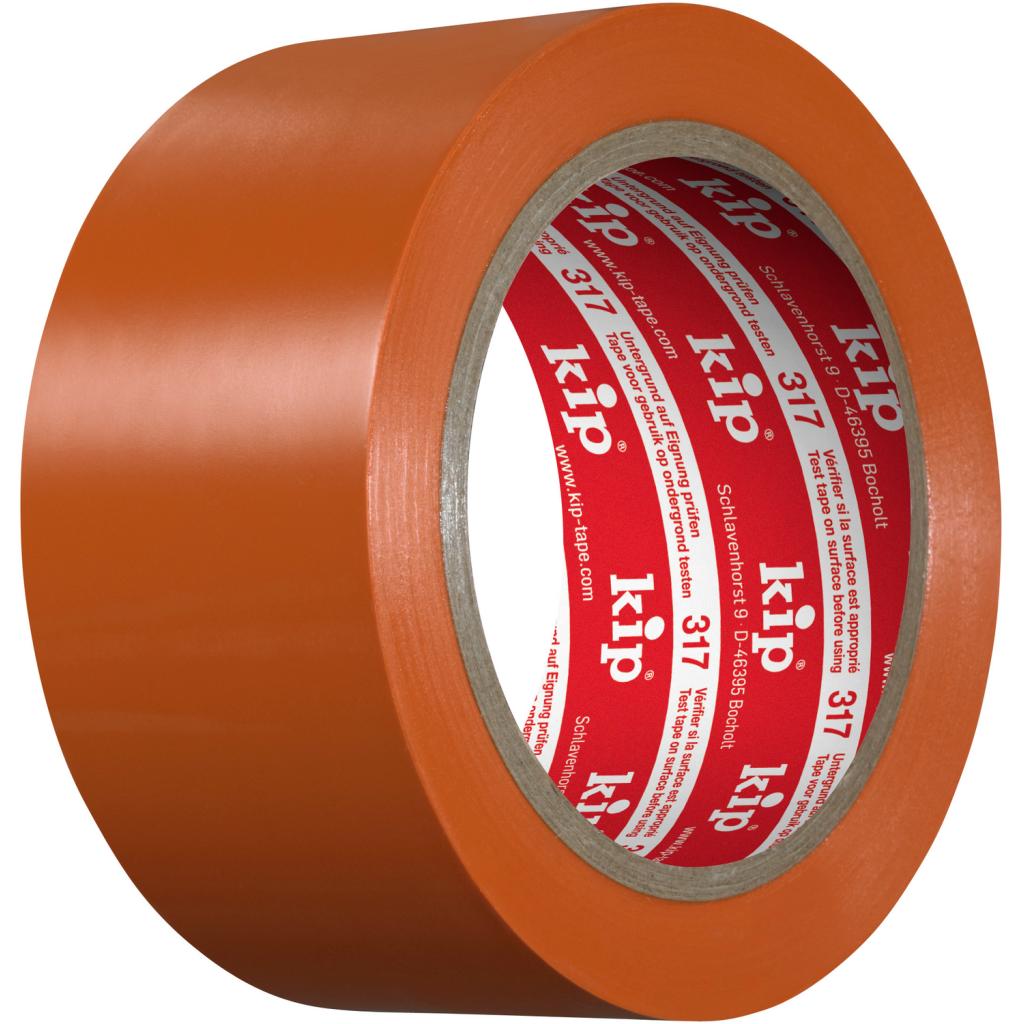 Kip  PVC-masking tape - glad - oranje 50 mm 33 m 317-65