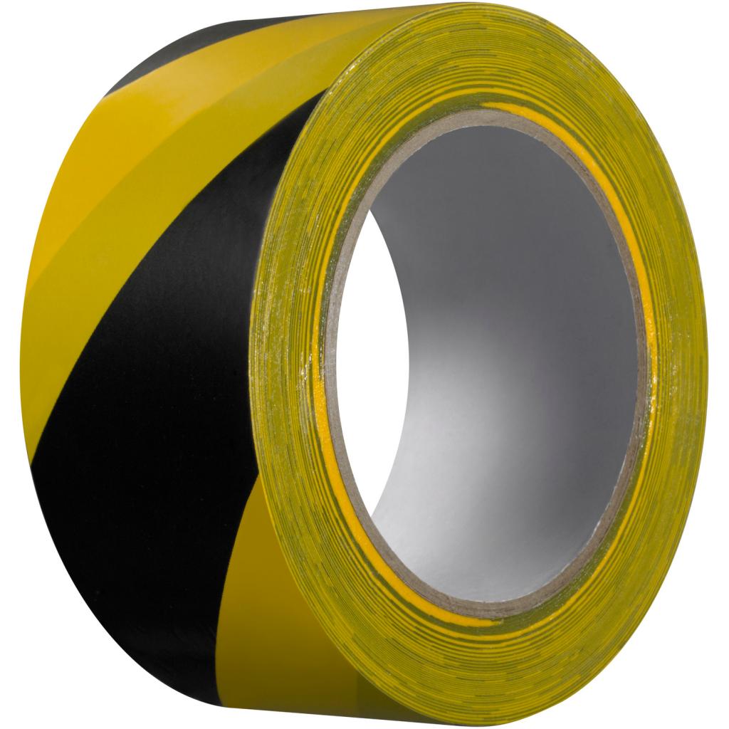 Kip PVC-markeringstape extra – 170 µ 50 mm 33 m geel-zwart 339-57