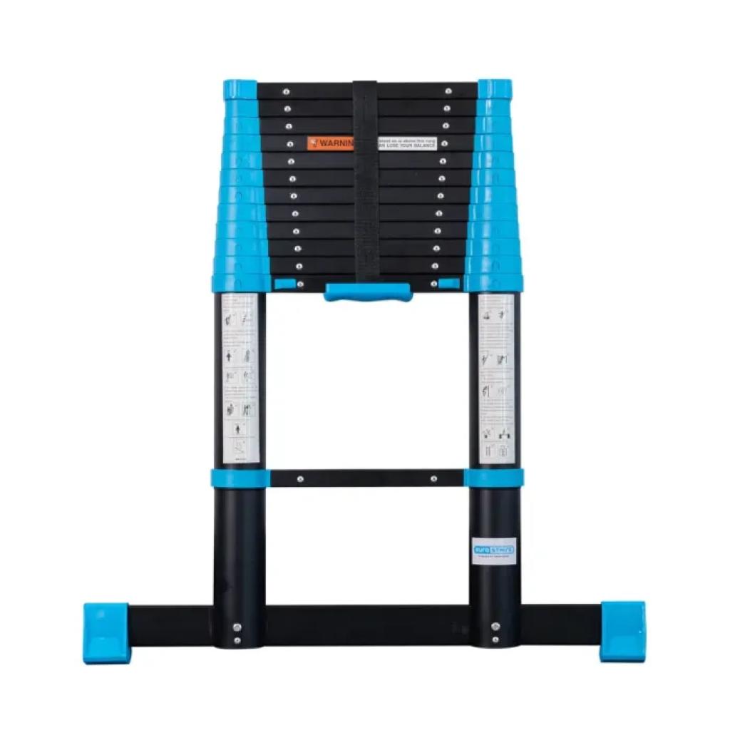 ASC Eurostairs Pro telescoopladder black 'n bleu (3,8m)