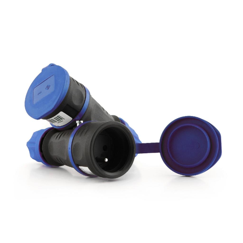 Stopcontact ''Dual System'' met klapdeksel - 2P + A