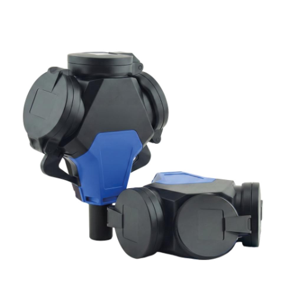LUMX Contactblok - 3-voudig, met klapdeksel, 2P+A, IP54