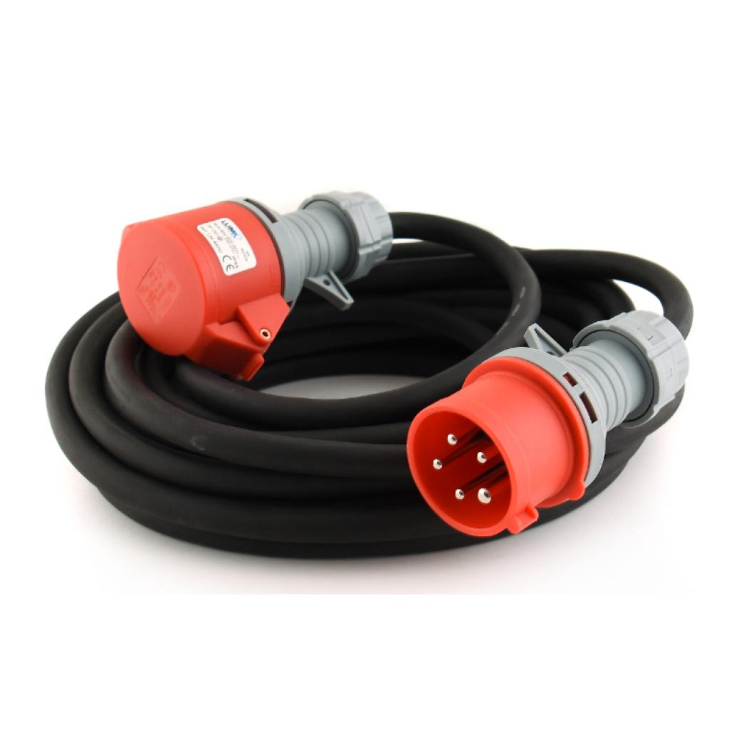 Neopreen verlengkabel EN 60309 25m - 400V-16A - 3P+N+A