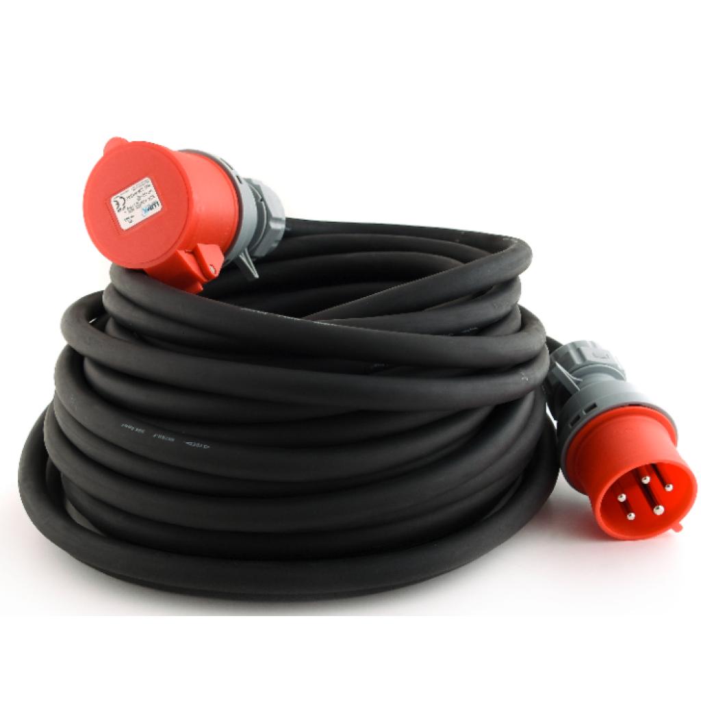 Neopreen verlengkabel EN 60309 - 25m - 400V-32A - 3P+N+A - 5G4mm2