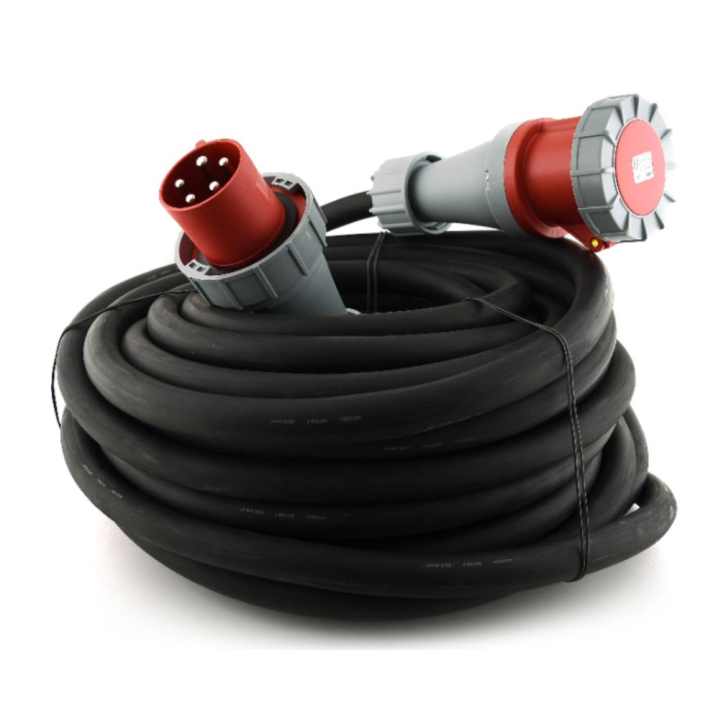 Neopreen verlengkabel EN 60309 - 25m - 400V-64A - 3P+N+A