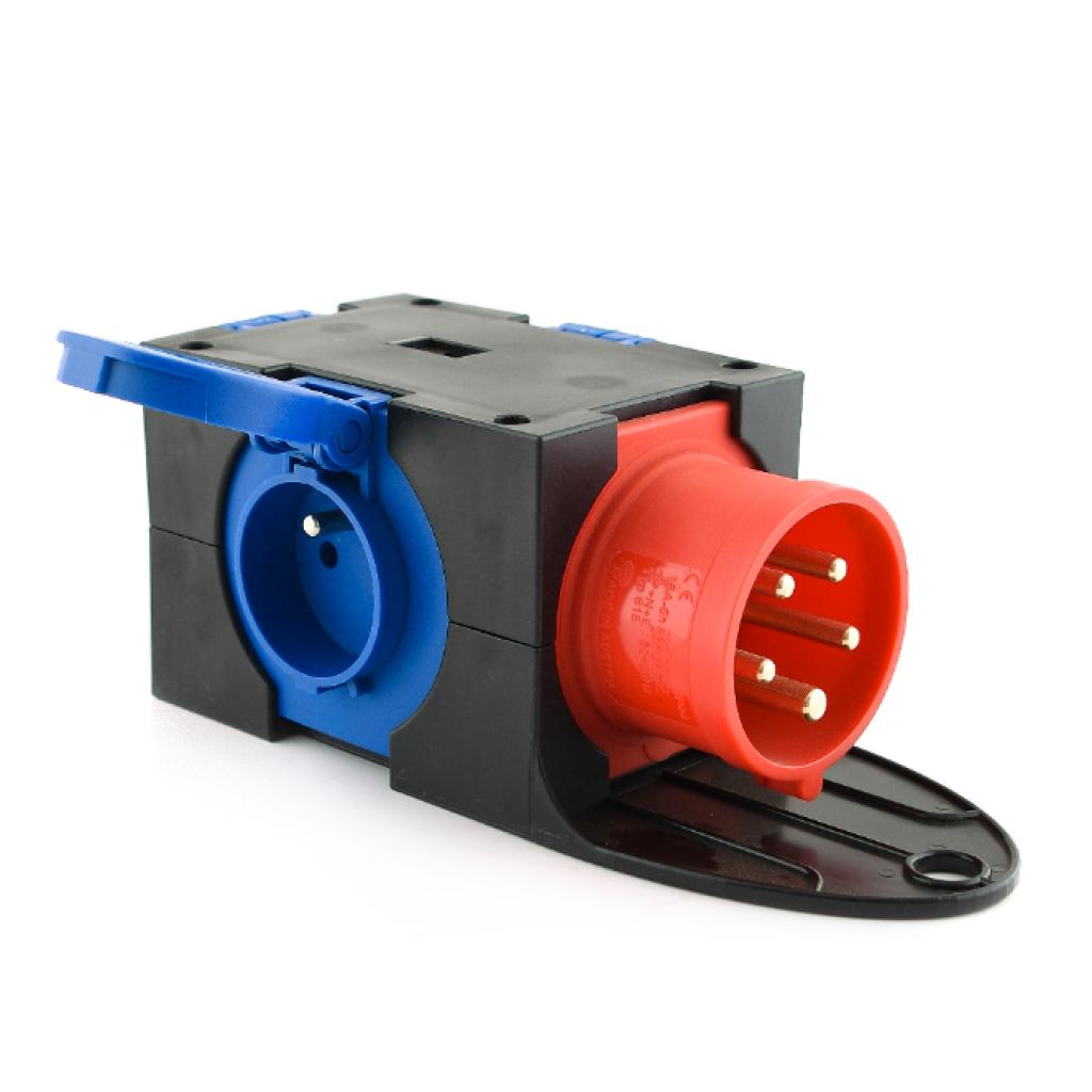 CEE verdeelkast - in : CEE 16A 5P 6h 400 V / out : 3x16A  250V (FR/BE)