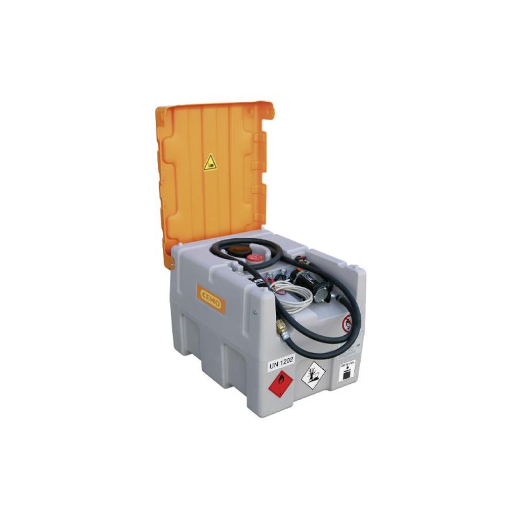 Kunststof dieseltank 200l. met 12V mazoutpomp