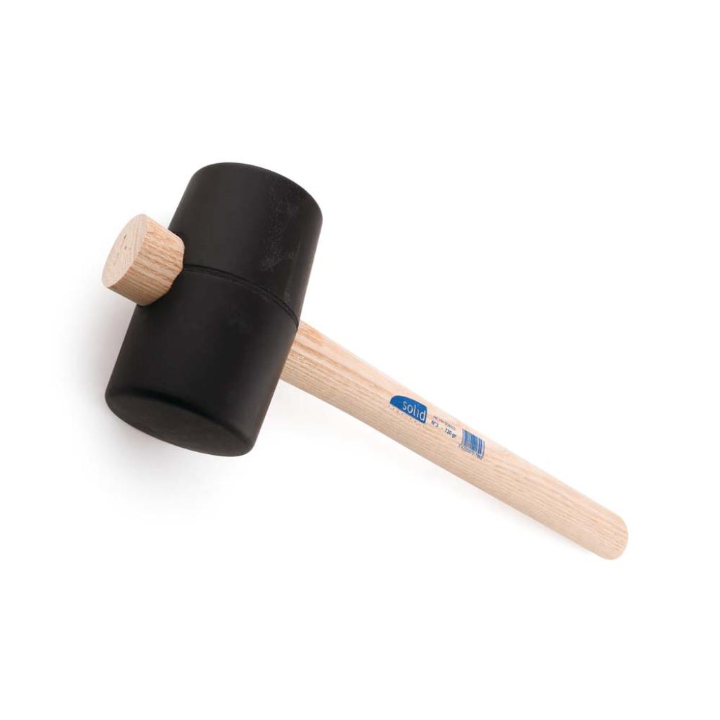 Rubberen hamer N°2 zwart 500 gr