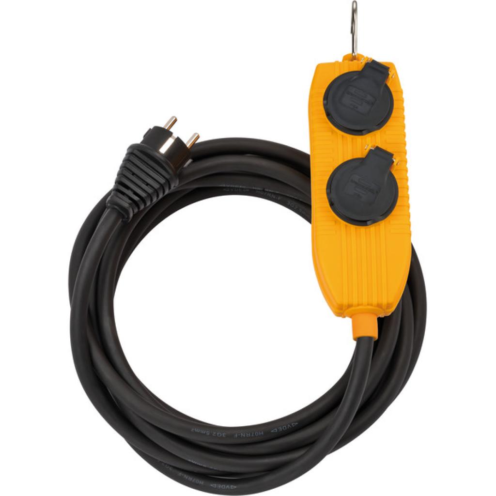 Brennenstuhl Bouwplaatsen-kabel IP54 met contactdozenblok 5m zwart H07RN-F 3G2,5 FR/BE