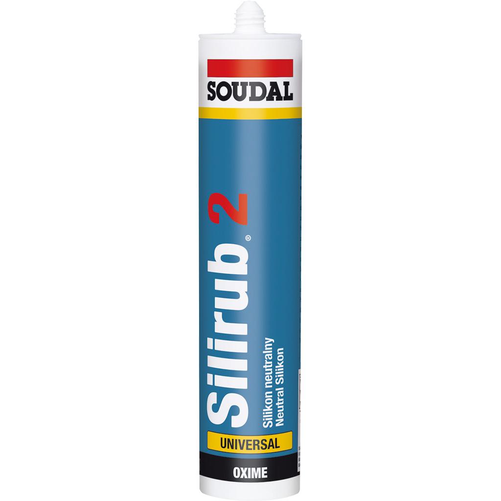 Soudal pro Silirub 2  wit / blanc - 300 ml