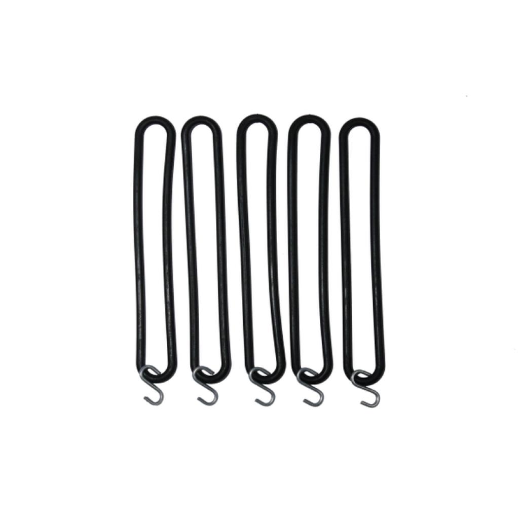 Spanrubbers met haak, set a 5 st