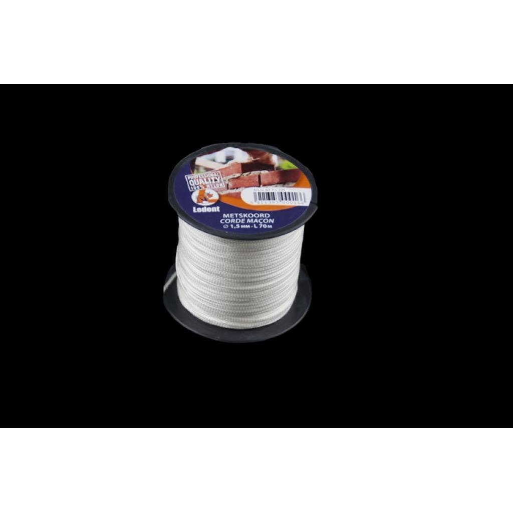 Ledent Metserskoord nylon wit 1.5mm