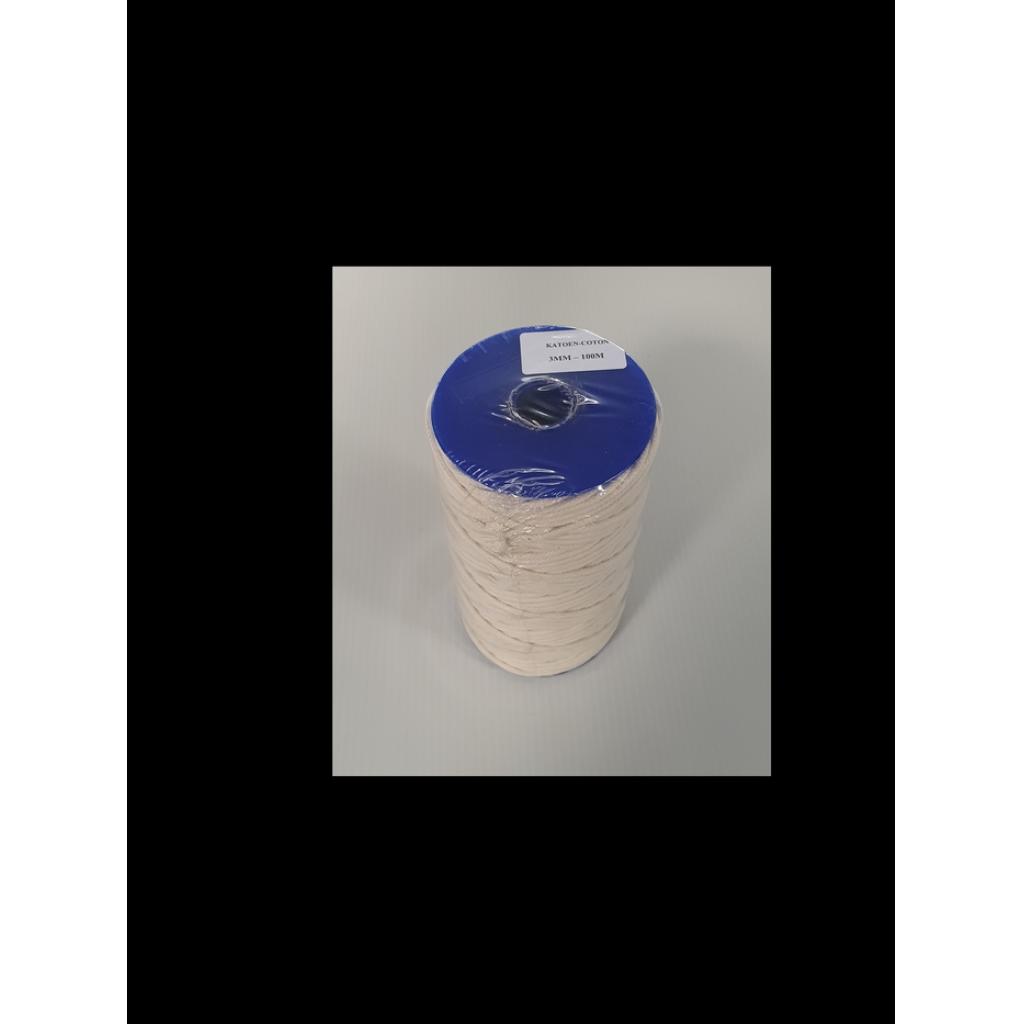 Touw katoen 3.0mm/100m