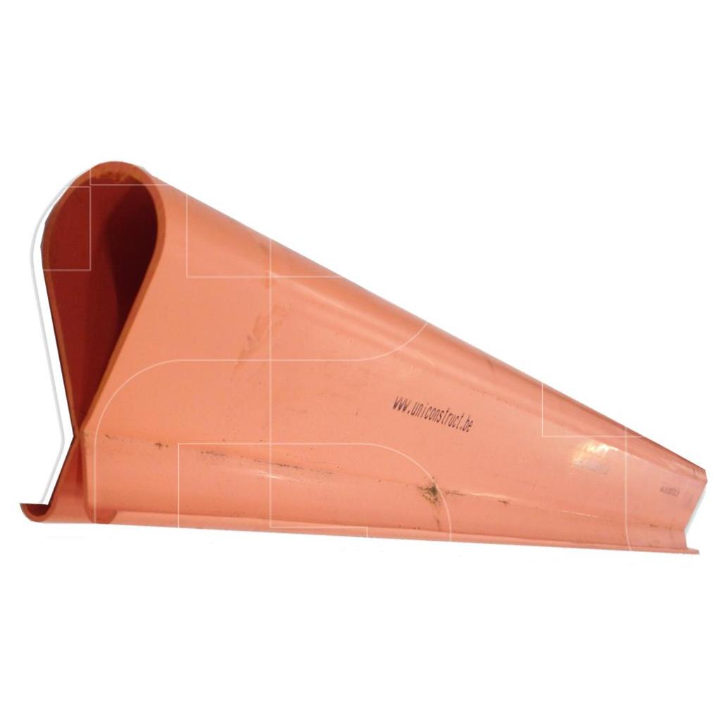 Langwerpige signaal- en beschermkap pvc 1m - oranje