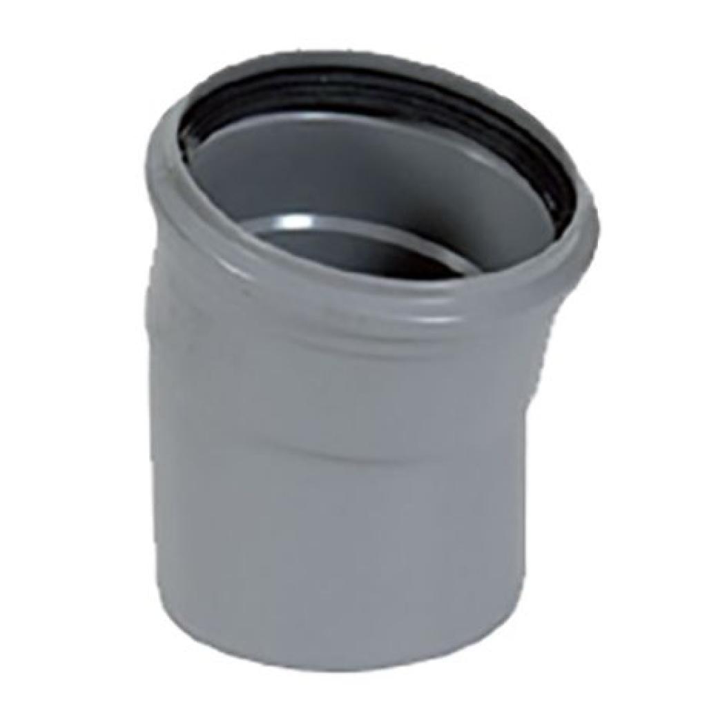 Bocht Ø 160mm 15° 1xmof (SN4) benor grijs (Funke)