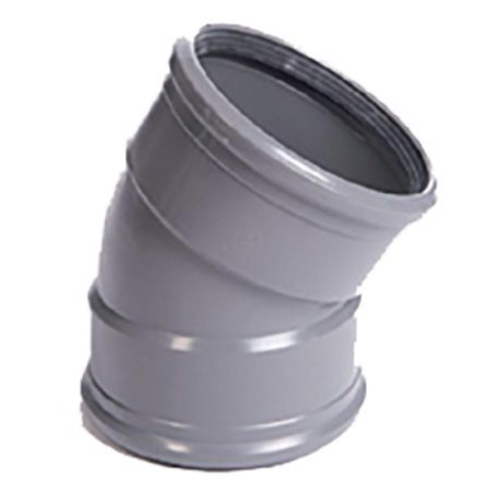 Bocht Ø 160mm 30° 2xmof (SN8) benor grijs (Funke)