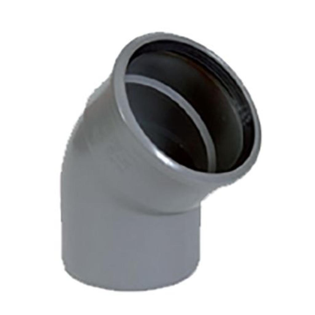 Bocht Ø 160mm 45° 1xmof (SN4) benor grijs (Funke)