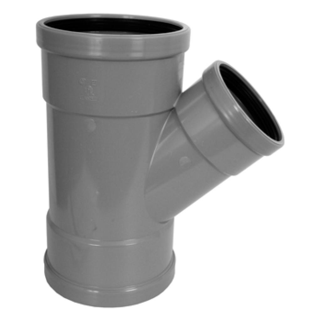 Y-Stuk Ø 160X125mm 45° 3Xmof (Wavin)