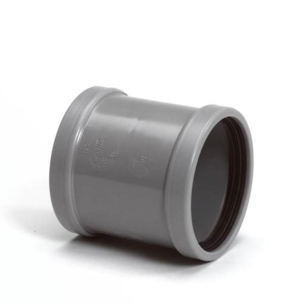 Overschuifmof zonder stootrand 110mm (SN4) benor grijs (Funke)