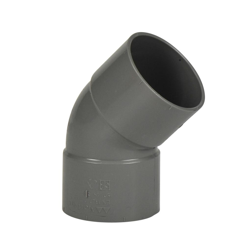 Bocht Ø  50mm 45° 2Xmof (Wavin)