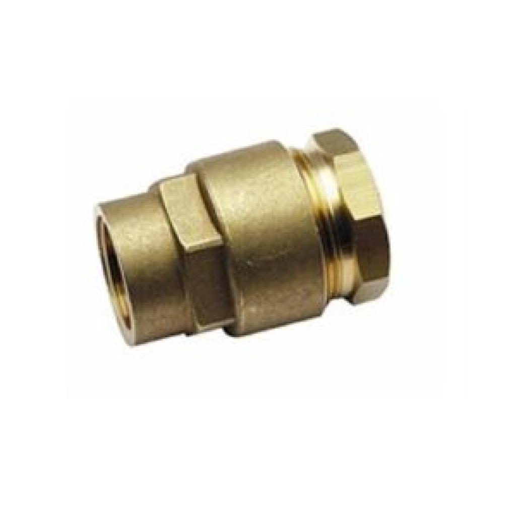 Polyethyleen koppeling messing 1" (2,54 cm)