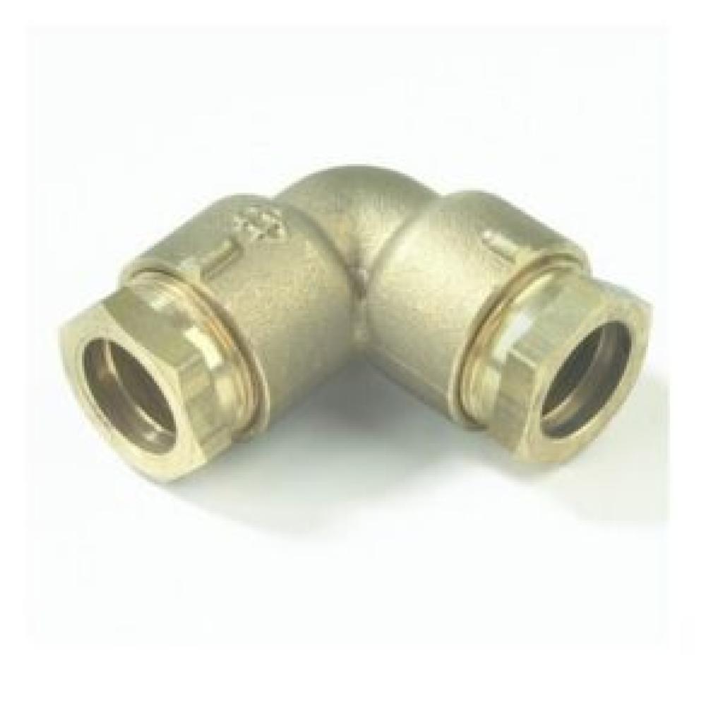 Polyethyleen koppeling bocht messing 1" (2,54 cm)