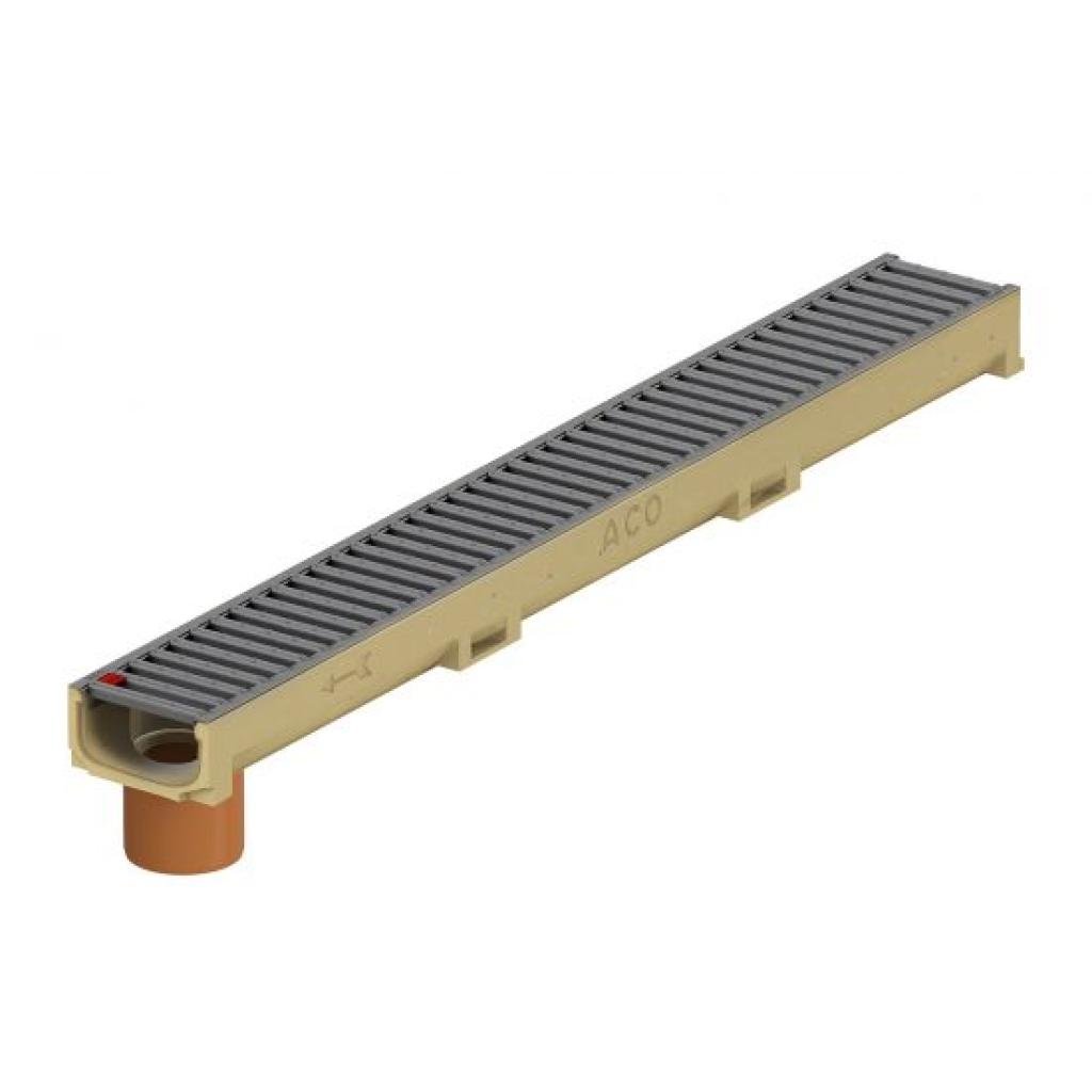 ACO Euroline 60 Gietijzer met uitloop 100 cm