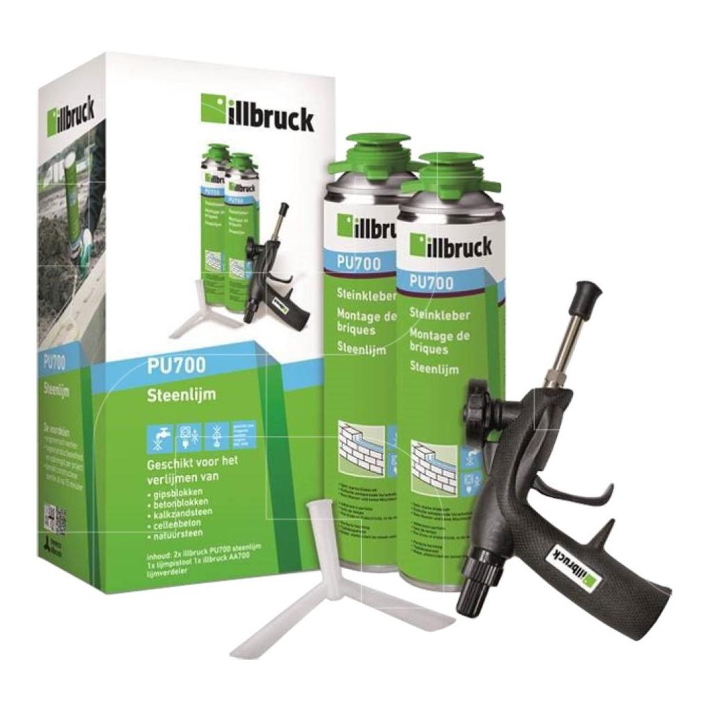Illbruck PU 700 steenlijm starterpakket